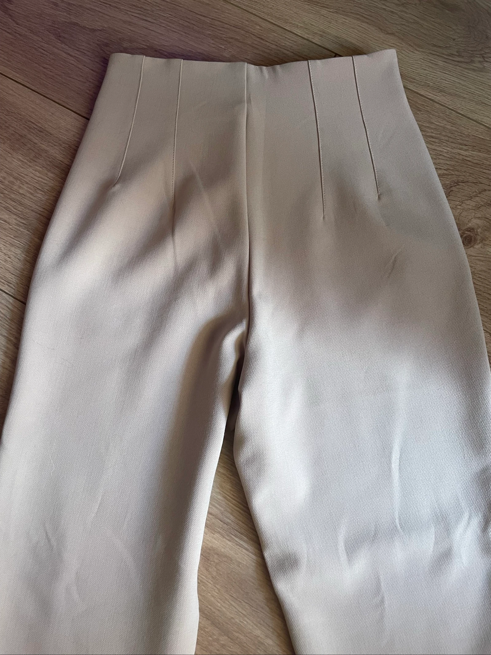 Calça social bege Stradivarius tamanho PP – photo 7